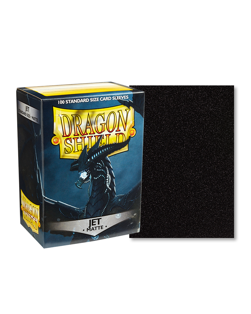 Dragon Shield Jet Matte Sleeves - Standard Size
