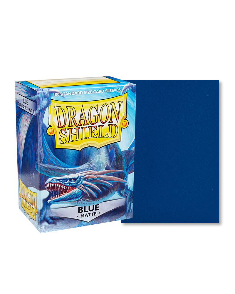 Dragon Shield Blue Matte Sleeves - Standard Size