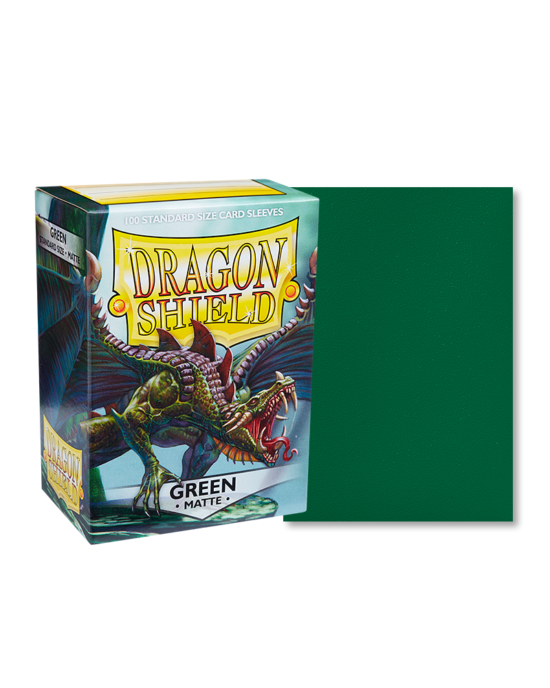 Dragon Shield Green Matte Sleeves - Standard Size