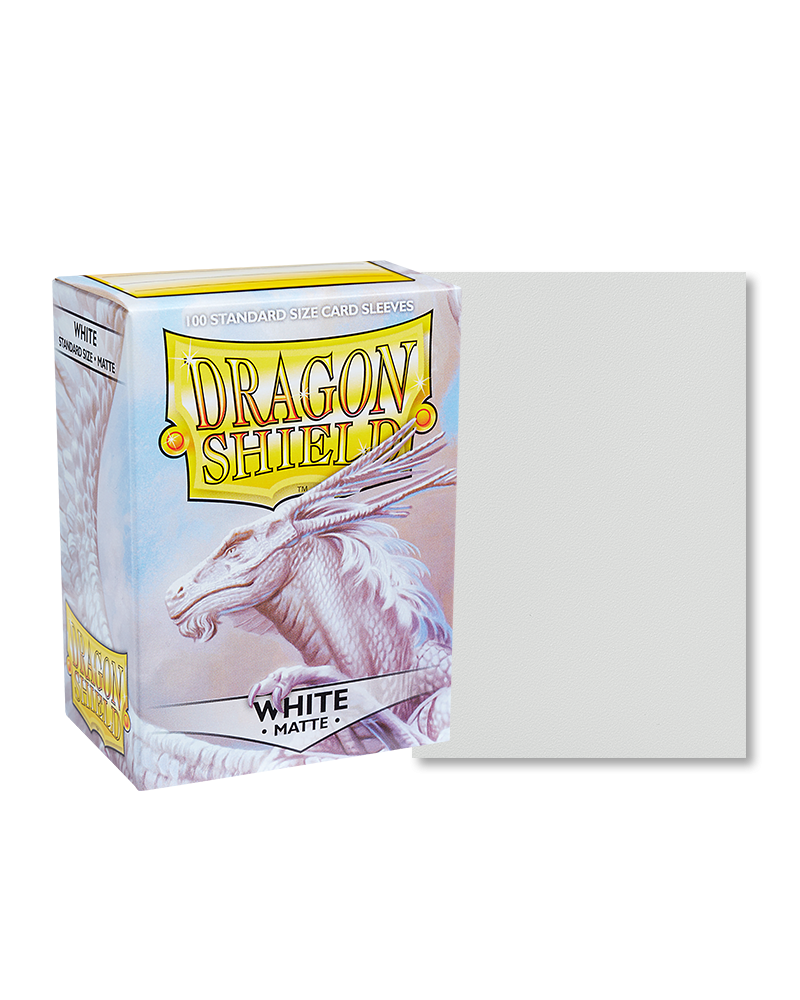 Dragon Shield White Matte Sleeves - Standard Size