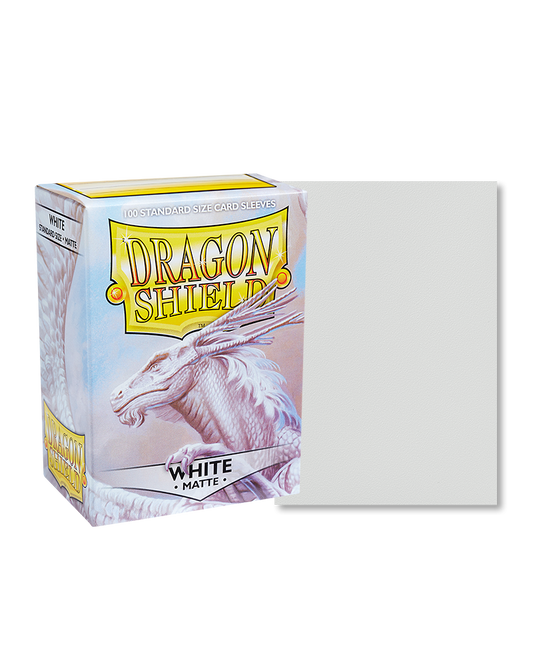 Dragon Shield White Matte Sleeves - Standard Size