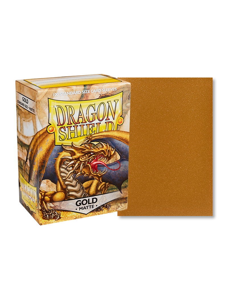 Dragon Shield Gold Matte Sleeves - Standard Size