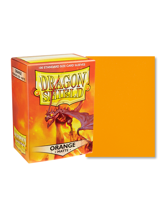 Dragon Shield Orange Matte Sleeves - Standard Size