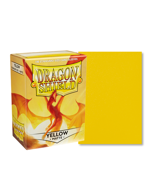 Dragon Shield Yellow Matte Sleeves - Standard Size