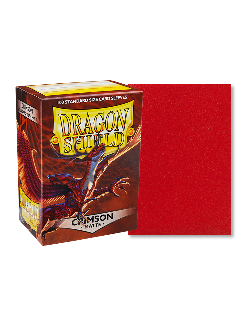 Dragon Shield Crimson Matte Sleeves - Standard Size