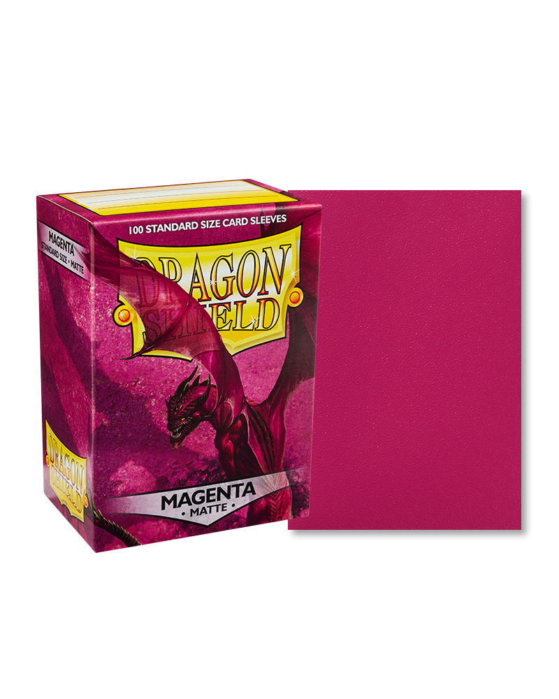 Dragon Shield Magenta Matte Sleeves - Standard Size