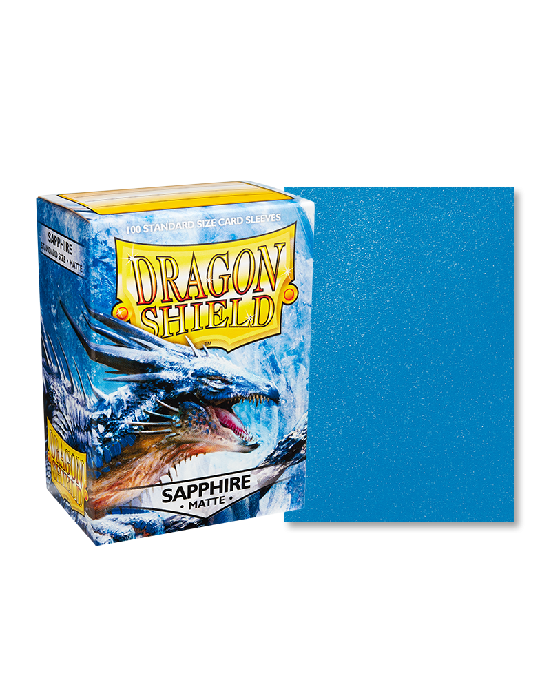 Dragon Shield Sapphire Matte Sleeves - Standard Size