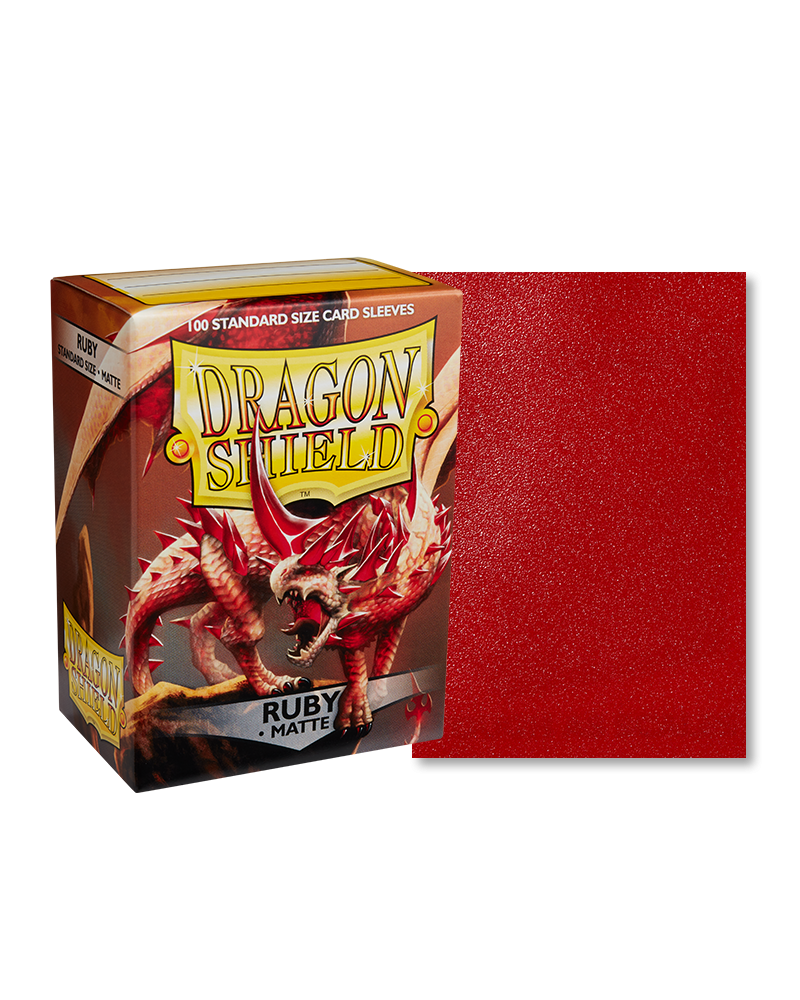 Dragon Shield Ruby Matte Sleeves - Standard Size
