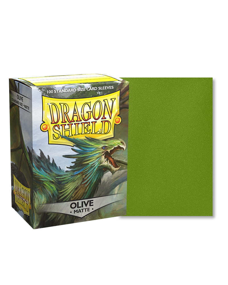 Dragon Shield Olive Matter Sleeves - Standard Size