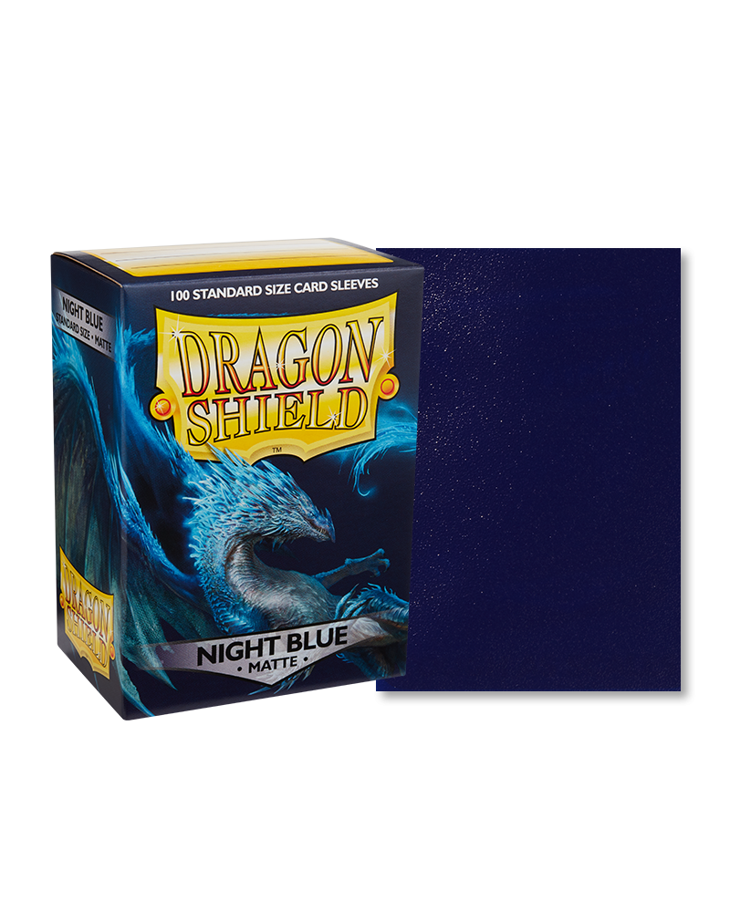 Dragon Shield Night Blue Matte Sleeves - Standard Size
