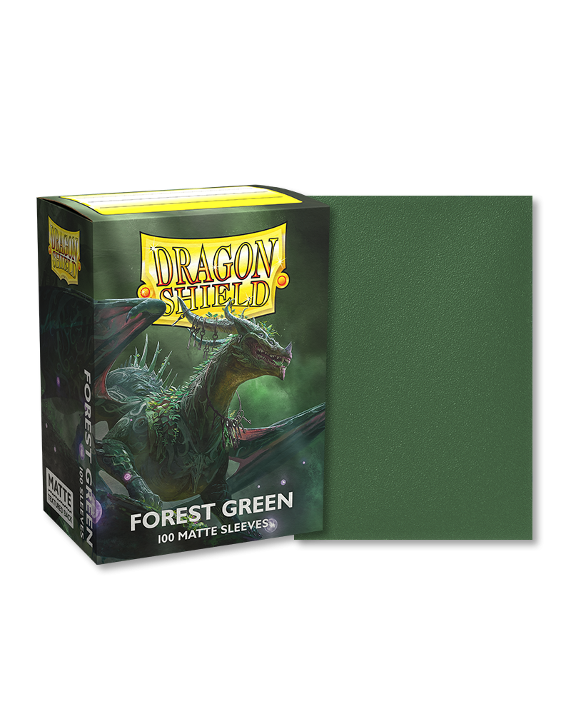 Dragon Shield Forest Green Matte Sleeves - Standard Size