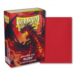 Dragon Shield Ruby Matte Sleeves - Japanese Size