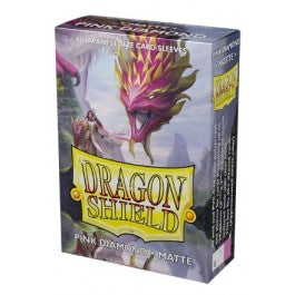 Dragon Shield Pink Diamond Matte Sleeves - Japanese Size
