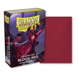 Dragon Shield Blood Red Matte Sleeves - Japanese Size
