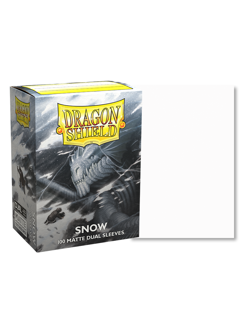 Dragon Shield Snow Dual Matte Sleeves - Standard Sleeve