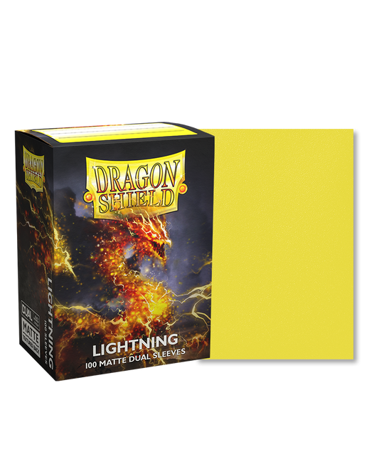 Dragon Shield Lightning Dual Matte Sleeves - Standard Size