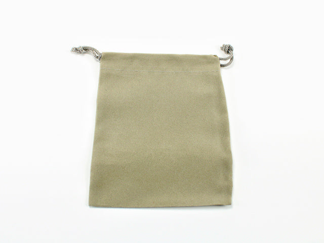 Chessex Dice Bag Suedecloth (S) Grey 4" x 5 1/2"