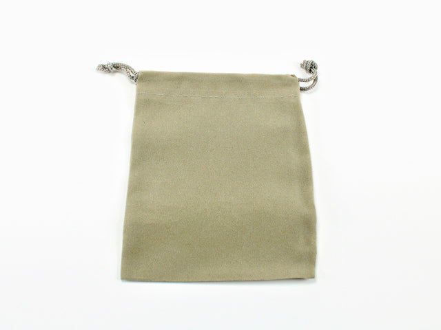 Chessex Dice Bag Suedecloth (S) Grey 4" x 5 1/2"