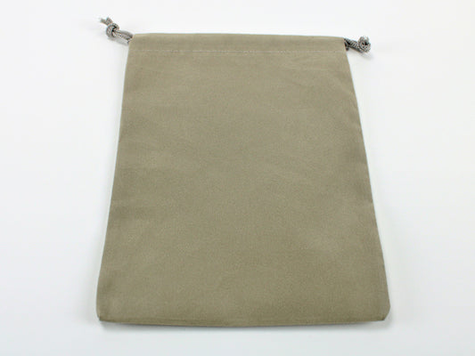 Chessex Dice Bag Suedecloth (L) Grey 5" x 7 1/2"