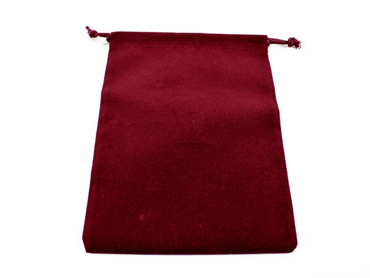 Chessex Dice Bag Suedecloth (L) Burgundy 5" x 7 1/2"