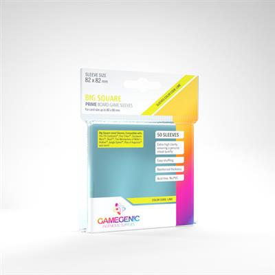 GAMEGENIC PRIME SLEEVES: BIG SQUARE (82 X 82 MM)