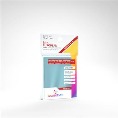 GAMEGENIC PRIME SLEEVES: MINI EUROPEAN (46 X 71 MM)